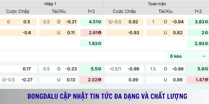 Một số lý do nên theo dõi tỷ lệ kèo trên website Bongdalu